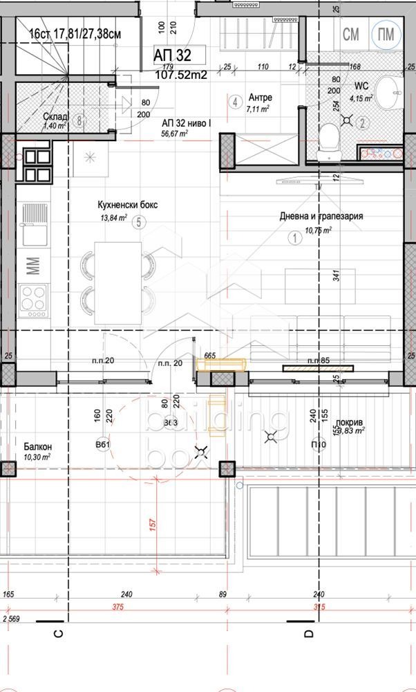 Продава МЕЗОНЕТ, гр. София, Слатина, снимка 3 - Апартаменти - 54608003