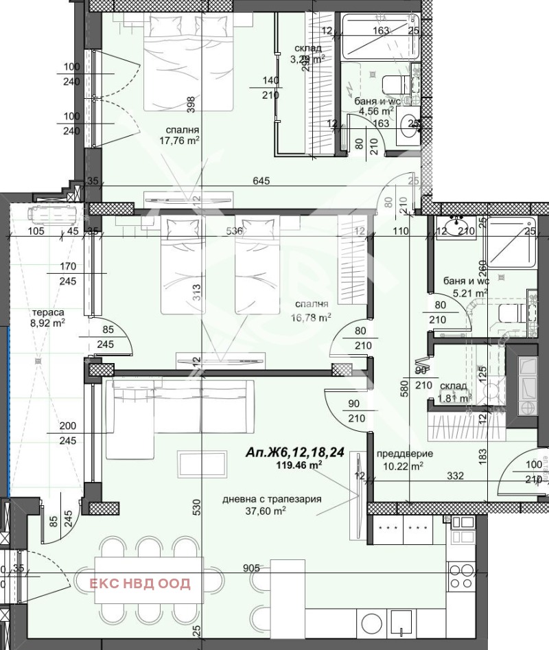 Na sprzedaż  2 sypialnie Plowdiw , Trakija , 141 mkw | 51464020