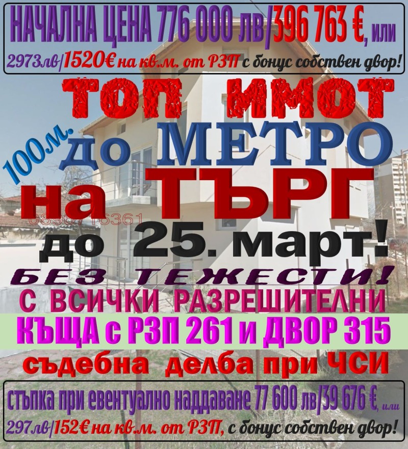 Продава КЪЩА, гр. София, Надежда 4