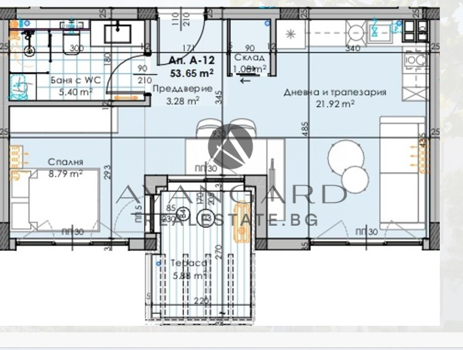 Продава 1-СТАЕН, гр. Пловдив, Остромила, снимка 5 - Апартаменти - 54280998