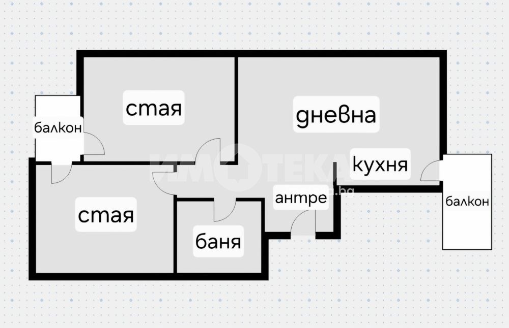 Продава 3-СТАЕН, гр. София, Хиподрума, снимка 4 - Апартаменти - 55010032