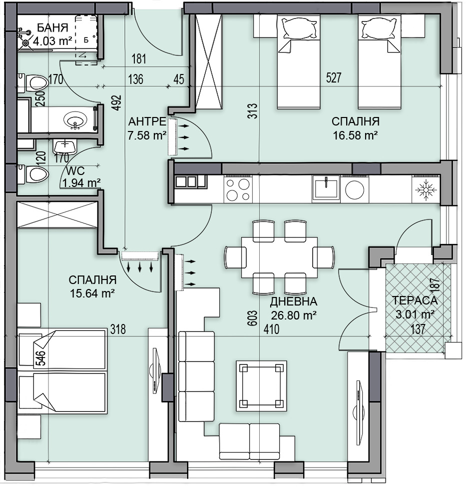 Продава 3-СТАЕН, гр. Пловдив, Кършияка, снимка 5 - Апартаменти - 55061018