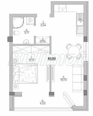 Продава  2-стаен град Варна , к.к. Чайка , 62 кв.м | 79677650 - изображение [6]