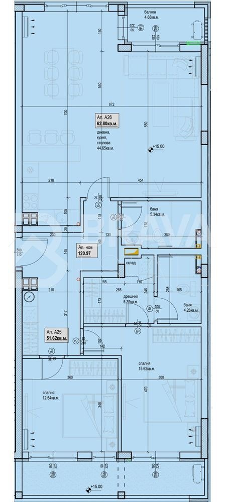 Продава 3-СТАЕН, гр. Пловдив, Кършияка