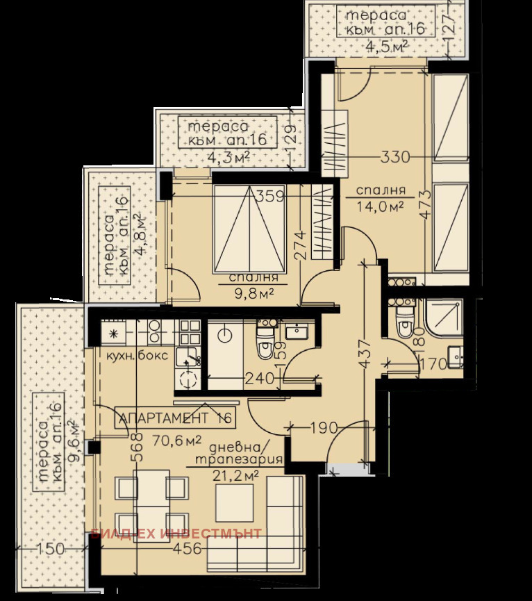 Продава 3-СТАЕН, гр. София, Манастирски ливади, снимка 2 - Апартаменти - 54136569