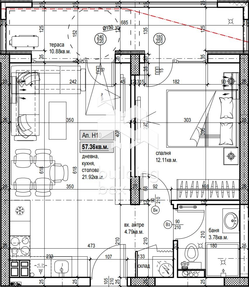 Продава 2-СТАЕН, гр. Пловдив, Христо Смирненски, снимка 2 - Апартаменти - 54350146