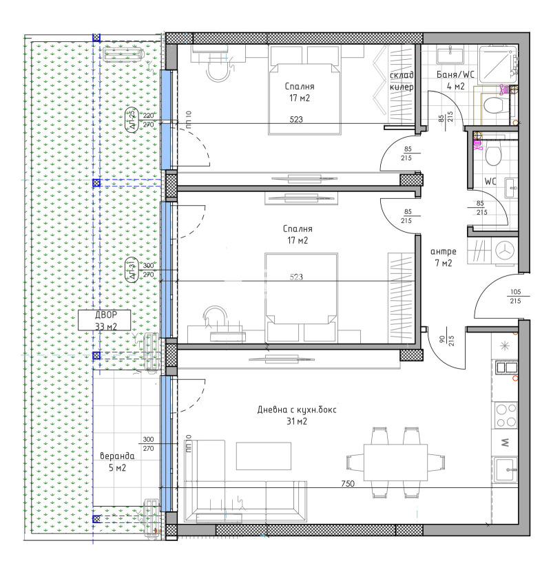 Продава 3-СТАЕН, гр. Пловдив, Остромила, снимка 4 - Aпартаменти - 48599528