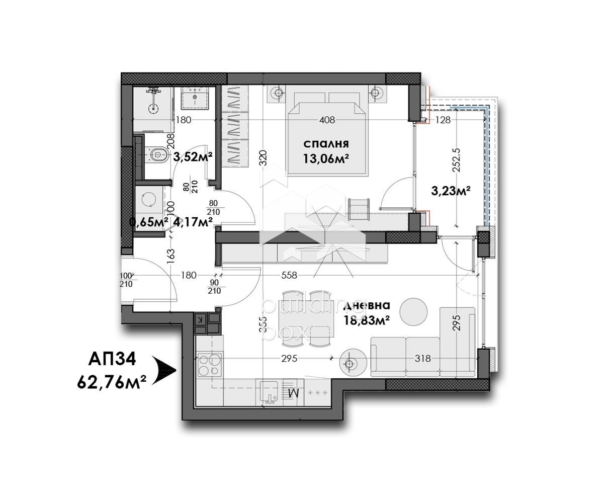 Продава 2-СТАЕН, гр. Варна, Изгрев, снимка 2 - Апартаменти - 55183060