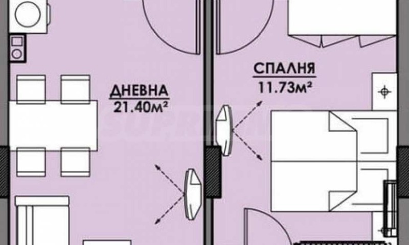 Продава 2-СТАЕН, гр. Бургас, Славейков, снимка 1 - Aпартаменти - 48157559