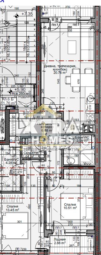 Till salu  2 sovrum Sofia , Mladost 4 , 97 kvm | 75893002 - bild [2]