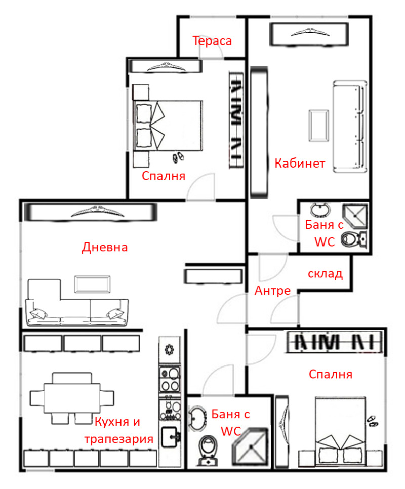 Te koop  3+ slaapkamer Burgas , Vazrazjdane , 128 m² | 48453793 - afbeelding [16]
