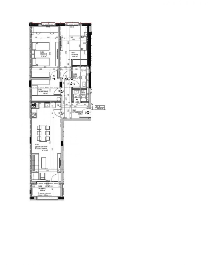 Eladó  2 hálószobás Sofia , Podujane , 125 négyzetméter | 21895118 - kép [4]