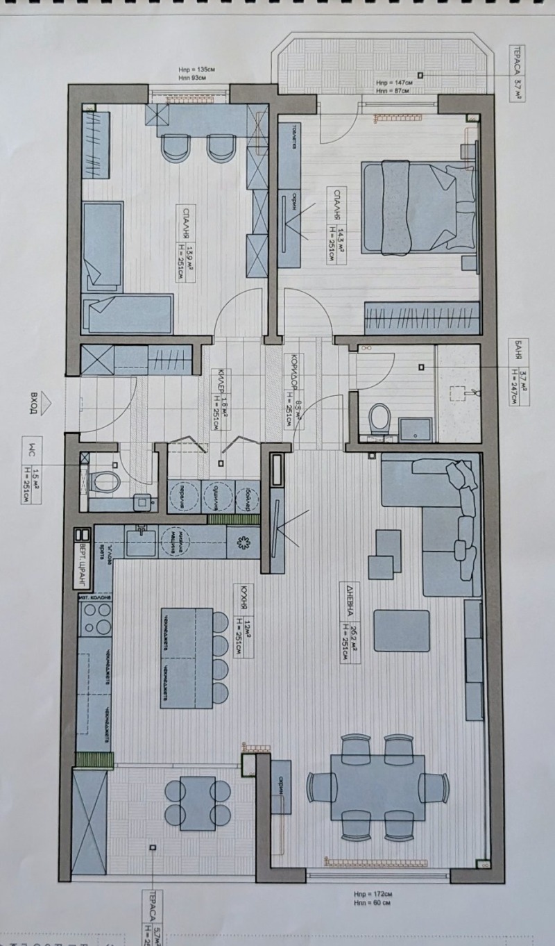 In vendita  2 camere da letto Sofia , Geo Milev , 110 mq | 30421288 - Immagine [17]