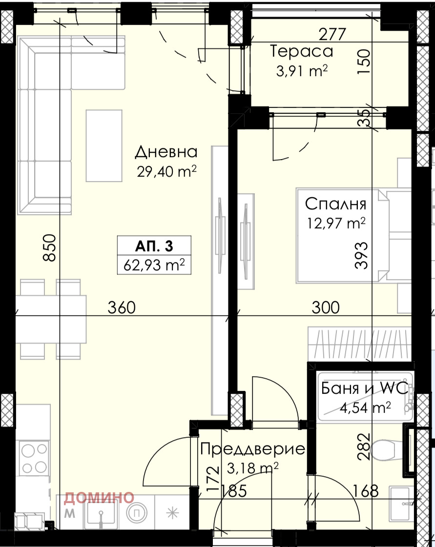 Продава 2-СТАЕН, гр. Пловдив, Христо Смирненски, снимка 4 - Апартаменти - 51885479