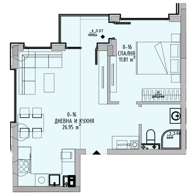Zu verkaufen  1 Schlafzimmer Sofia , Malinowa dolina , 63 qm | 57150128 - Bild [2]