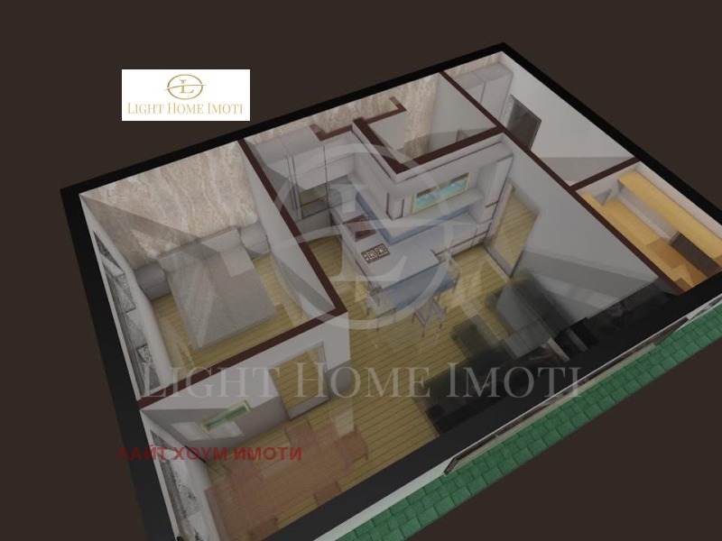 Myytävänä  1 makuuhuone Plovdiv , Trakija , 53 neliömetriä | 40762261 - kuva [5]