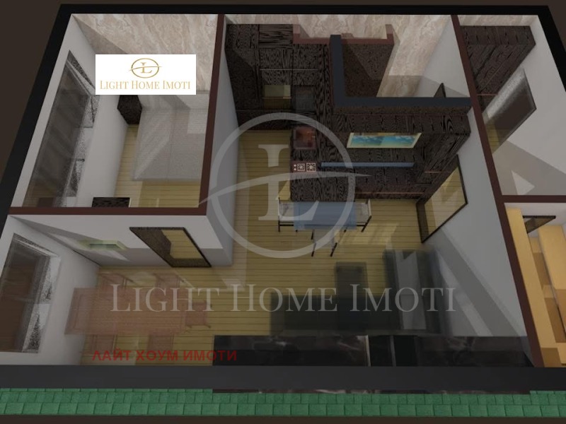 Myytävänä  1 makuuhuone Plovdiv , Trakija , 53 neliömetriä | 40762261 - kuva [6]