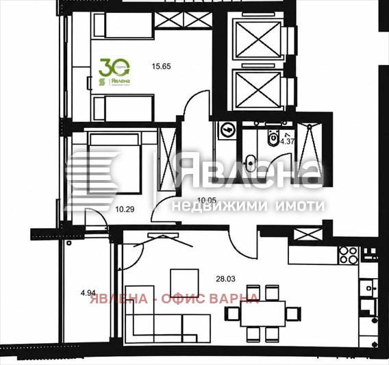 Продава 3-СТАЕН, гр. Варна, Бриз, снимка 13 - Апартаменти - 56264408