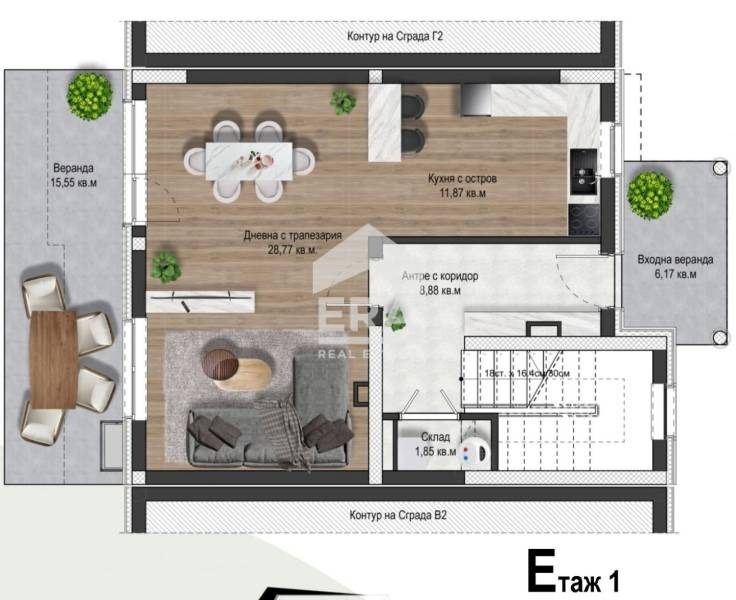 Продава КЪЩА, гр. Бургас, Крайморие, снимка 8 - Къщи - 55278364