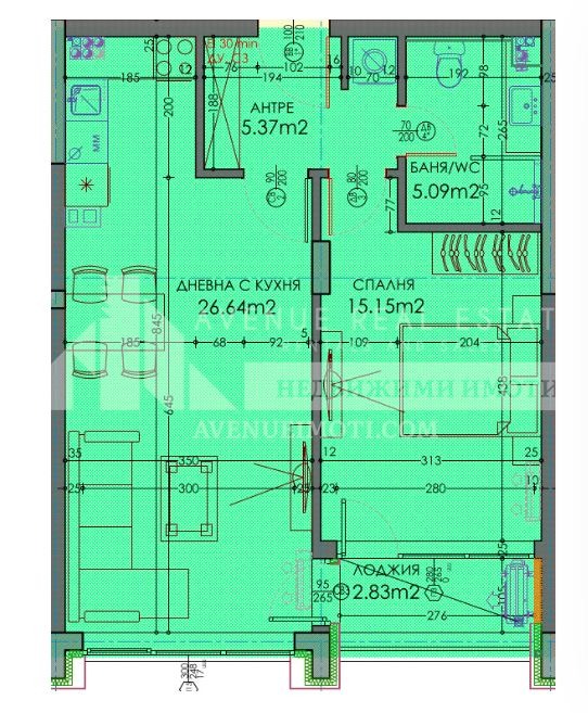 Till salu  1 sovrum Plovdiv , Trakija , 78 kvm | 86801354 - bild [3]