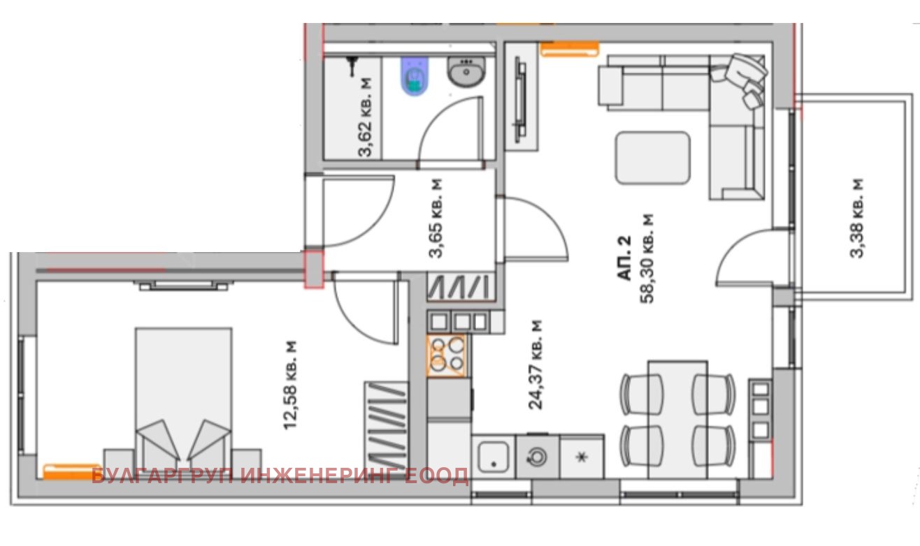 Продава 2-СТАЕН, гр. София, Малинова долина, снимка 7 - Апартаменти - 54244091