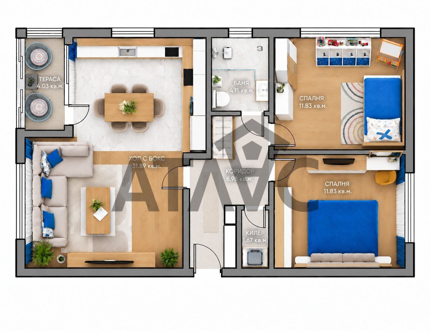 Продава 3-СТАЕН, гр. Пловдив, Остромила, снимка 17 - Апартаменти - 56220090