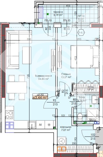 En venta  1 dormitorio Plovdiv , Trakiya , 74 metros cuadrados | 69731951