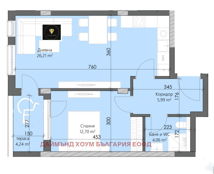 Продается  1 спальня Пловдив , Кършияка , 76 кв.м | 25700457 - изображение [2]