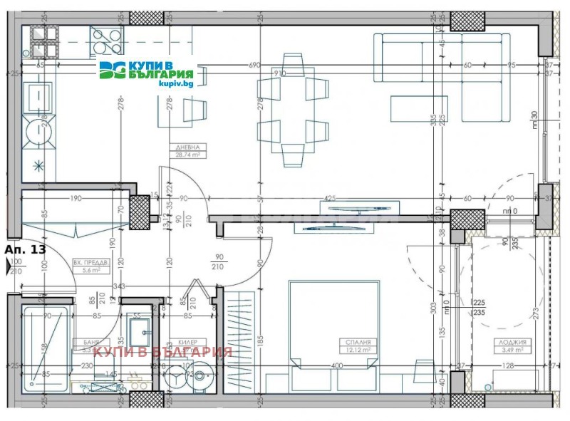 Продава 2-СТАЕН, гр. Варна, Младост 2, снимка 6 - Aпартаменти - 47519386