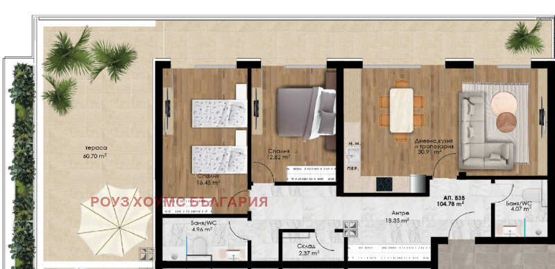 Продава  3-стаен град Пловдив , Отдих и култура , 186 кв.м | 80864537 - изображение [2]