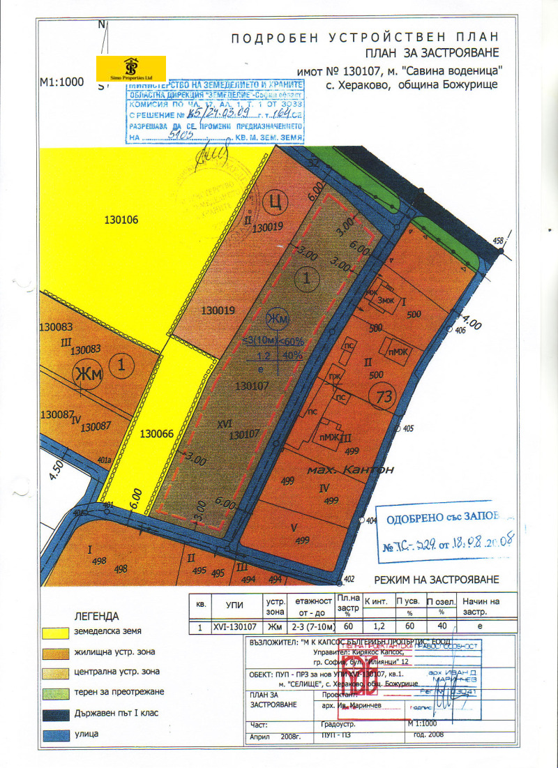 Продава ПАРЦЕЛ в област София, гр. Божурище - 7042 кв.м / При запитване, СИМО ПРОПЪРТИС ЕООД