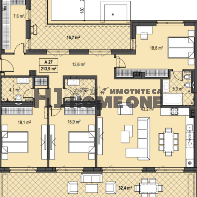 Продава 4-СТАЕН, гр. София, Бояна, снимка 2 - Апартаменти - 53236159