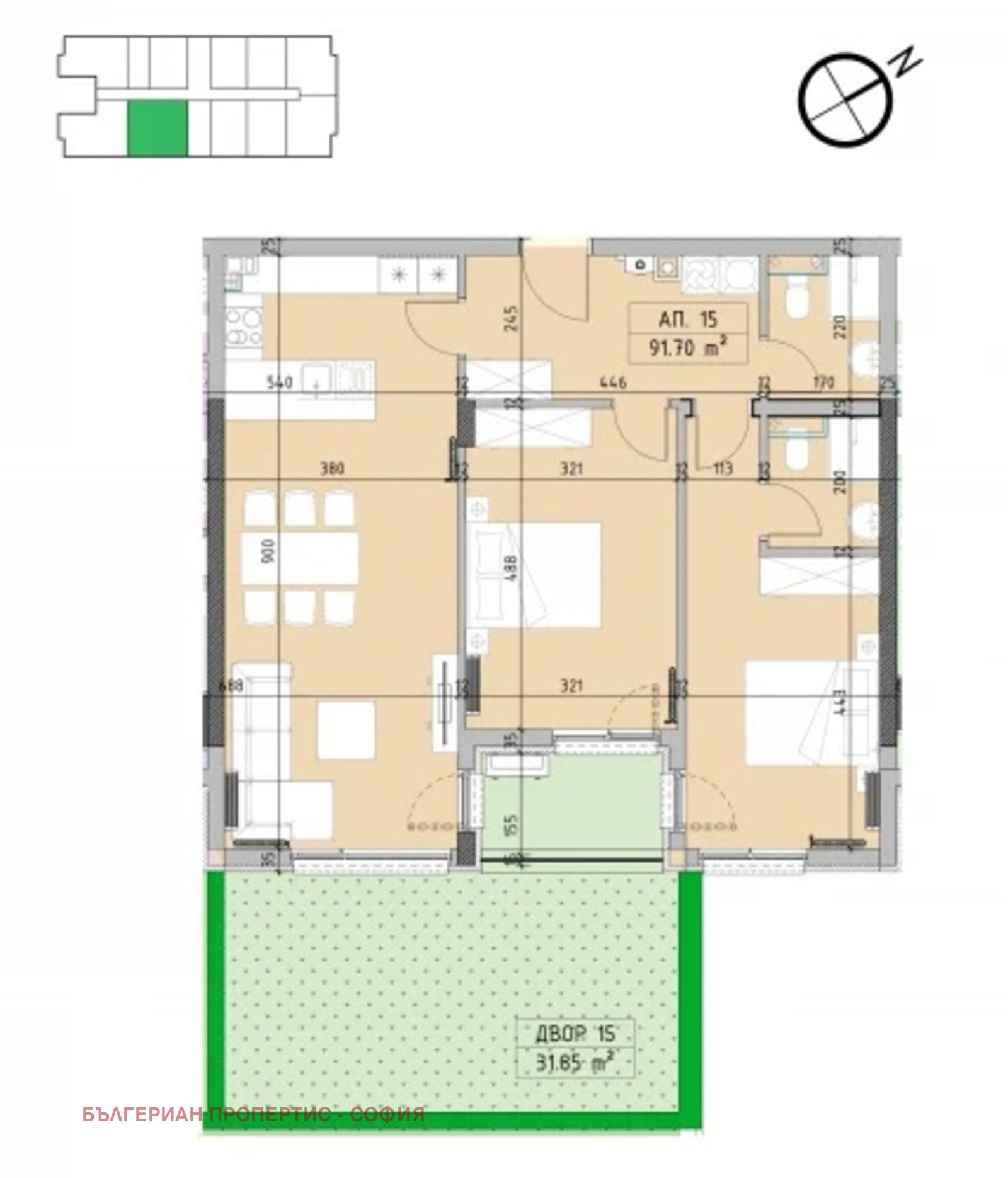 Продава 3-СТАЕН, гр. София, Малинова долина, снимка 2 - Апартаменти - 56426396