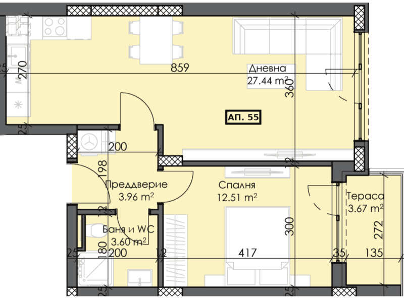 Продается  1 спальня Пловдив , Тракия , 72 кв.м | 89224049 - изображение [6]