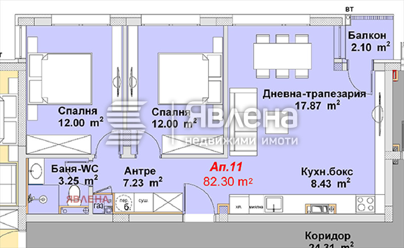 In vendita  2 camere da letto Sofia , m-t Gardova glava , 82 mq | 12835734 - Immagine [3]