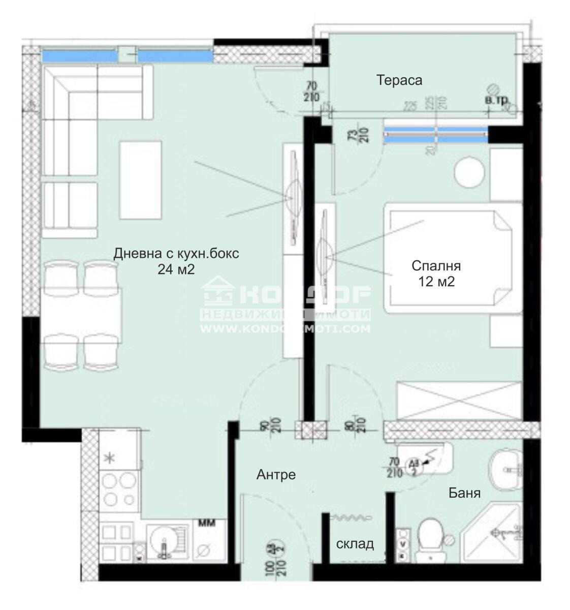 Продава 2-СТАЕН, гр. Пловдив, Остромила, снимка 13 - Апартаменти - 53152833