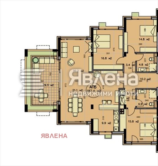 Продава 4-СТАЕН, гр. София, Горна баня, снимка 4 - Апартаменти - 53420064