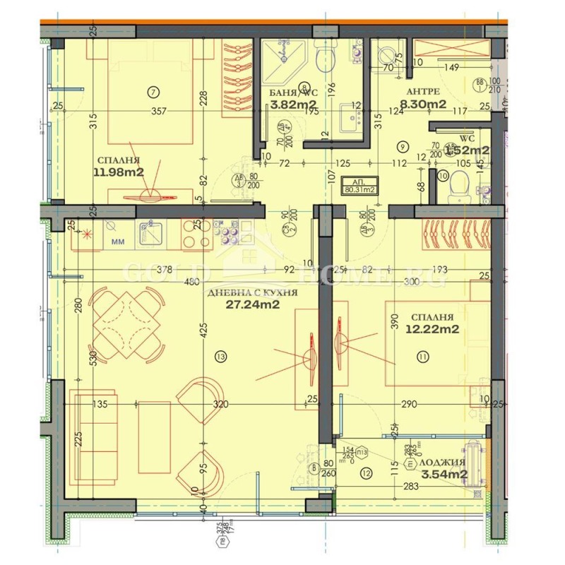 Продава 3-СТАЕН, гр. Пловдив, Тракия, снимка 2 - Aпартаменти - 48813772