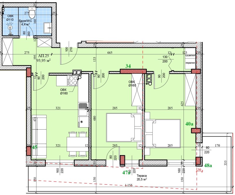Продава 3-СТАЕН в град Русе, Широк център - 116 кв.м / 144 437 € » 282 494.22 лв., МИЛКОВИ