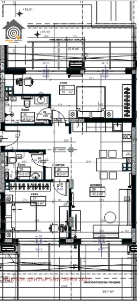 Продава 3-СТАЕН, гр. София, Малинова долина, снимка 9 - Aпартаменти - 49181262