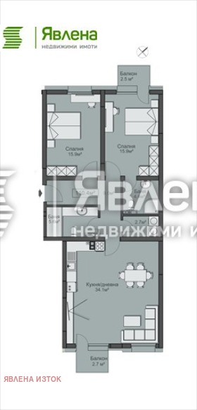 2 camere da letto Krasno selo, Sofia 8