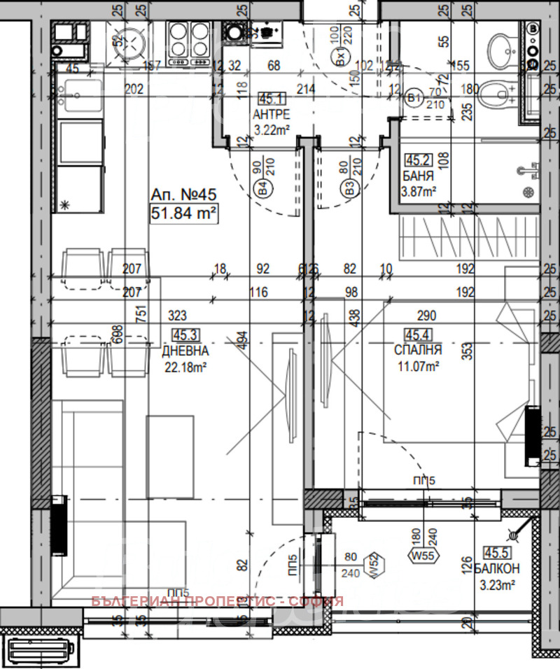 Продава 2-СТАЕН, гр. София, Манастирски ливади, снимка 5 - Апартаменти - 53119684
