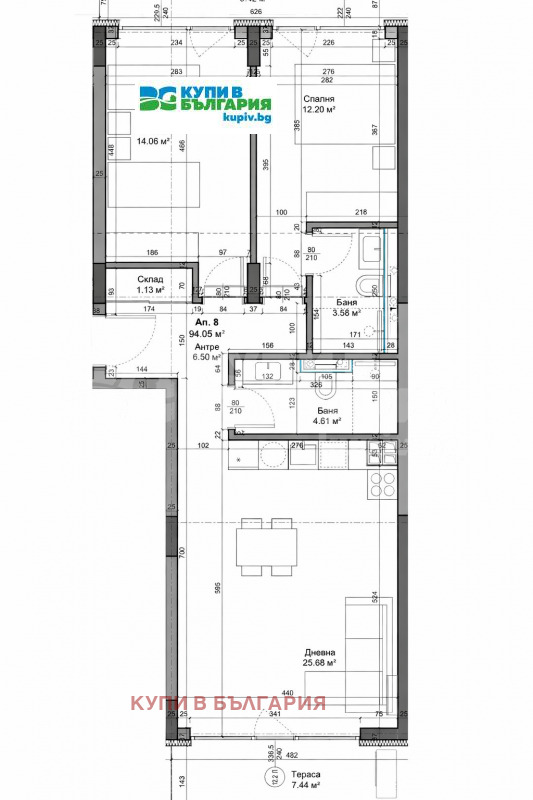Продава 3-СТАЕН, гр. Варна, Трошево, снимка 4 - Апартаменти - 53956597