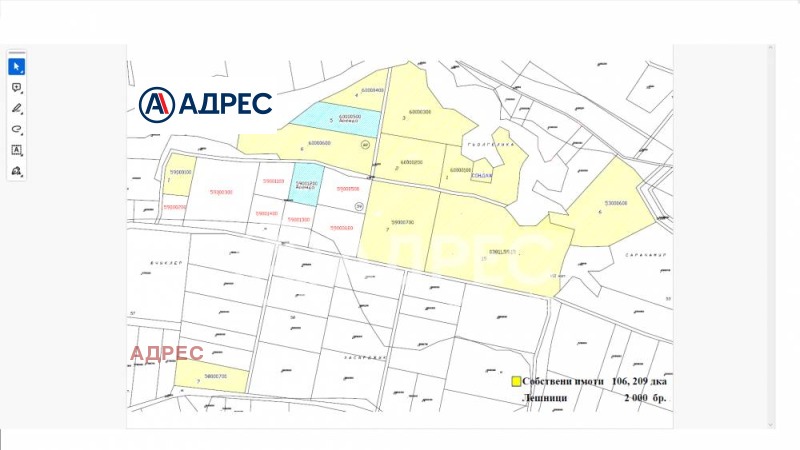 Προς πώληση  Οικόπεδο περιοχή Βάρνα , Βενκοβσκη , 106000 τ.μ | 24070940 - εικόνα [4]