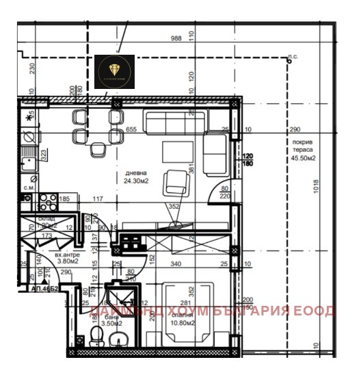 Te koop  1 slaapkamer Plovdiv , Juzjen , 110 m² | 49719082 - afbeelding [2]