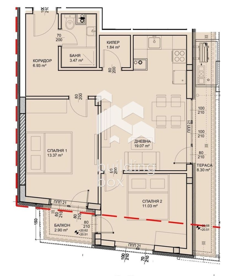 Продава 3-СТАЕН, гр. Варна, Изгрев, снимка 3 - Aпартаменти - 47591668