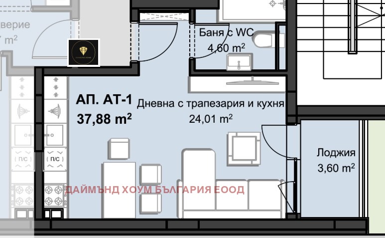 Продава 1-СТАЕН, гр. Пловдив, Христо Смирненски, снимка 2 - Апартаменти - 53094393