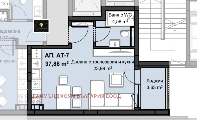 Продава 1-СТАЕН, гр. Пловдив, Христо Смирненски, снимка 3 - Апартаменти - 53094393