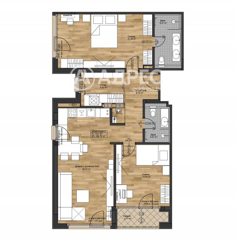 Satılık  2 yatak odası Sofia , Boyana , 137 metrekare | 57825178 - görüntü [3]