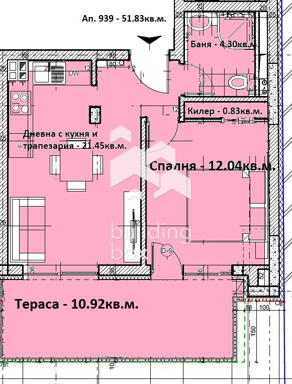 À venda  1 quarto Sofia , Oborichtche , 62 m² | 17626309 - imagem [2]